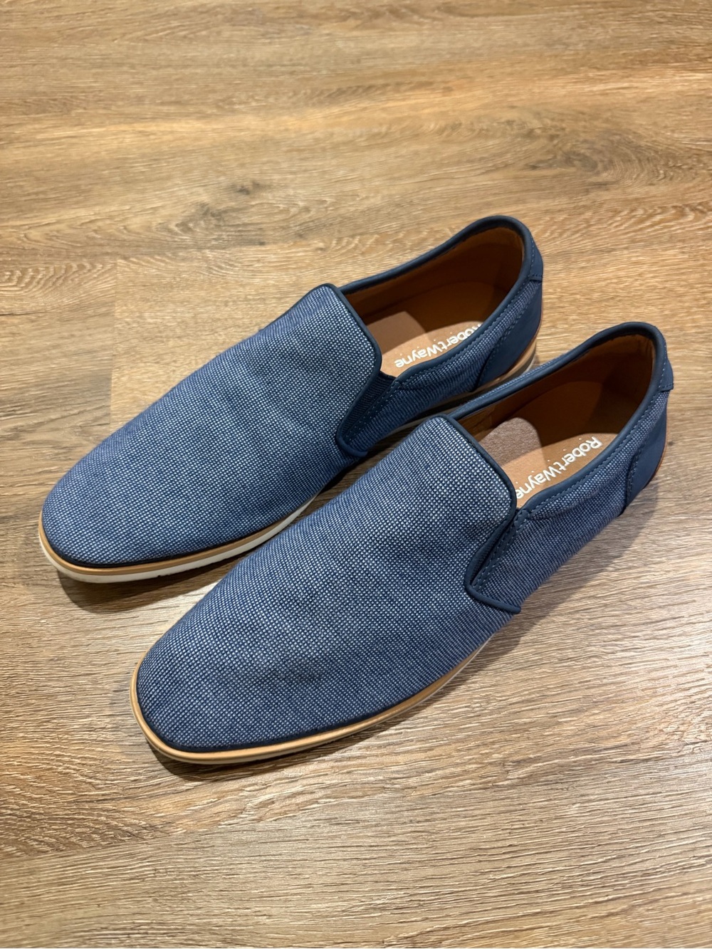Robert Wayne Lenny Blue Slip-On Loafers Casual Comfort Shoes Men’s Size 10